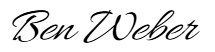Ben Weber signature